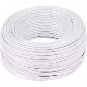 Fio Flexível 450/750V 6mm Branco Rolo Com 100 Mt Corfio/Sil