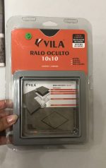 Ralo Oculto Cinza 10x10 Vila