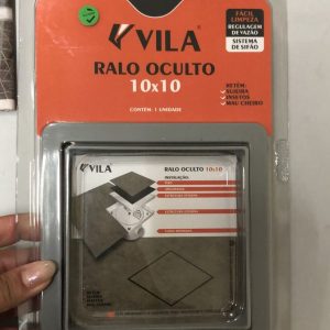 Ralo Oculto Cinza 10x10 Vila