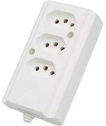 Tomada Barra Tripla 2P+T 20A Branca Interneed