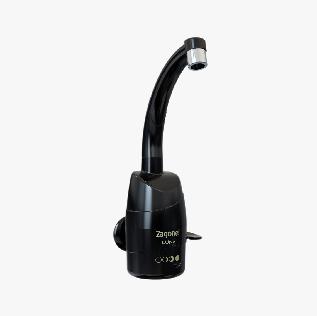 Torneira Luna Elétrica 5500w 220v Zagonel Para Parede Cor Preto