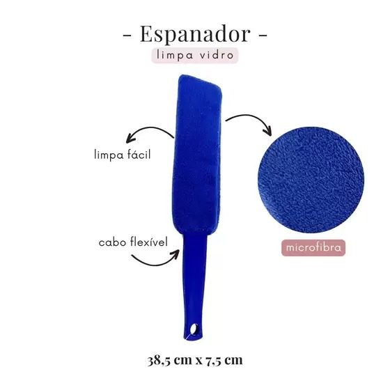 ESPANADOR MICROFIBRA LISA CABO PLÁSTICO - Imagem 3