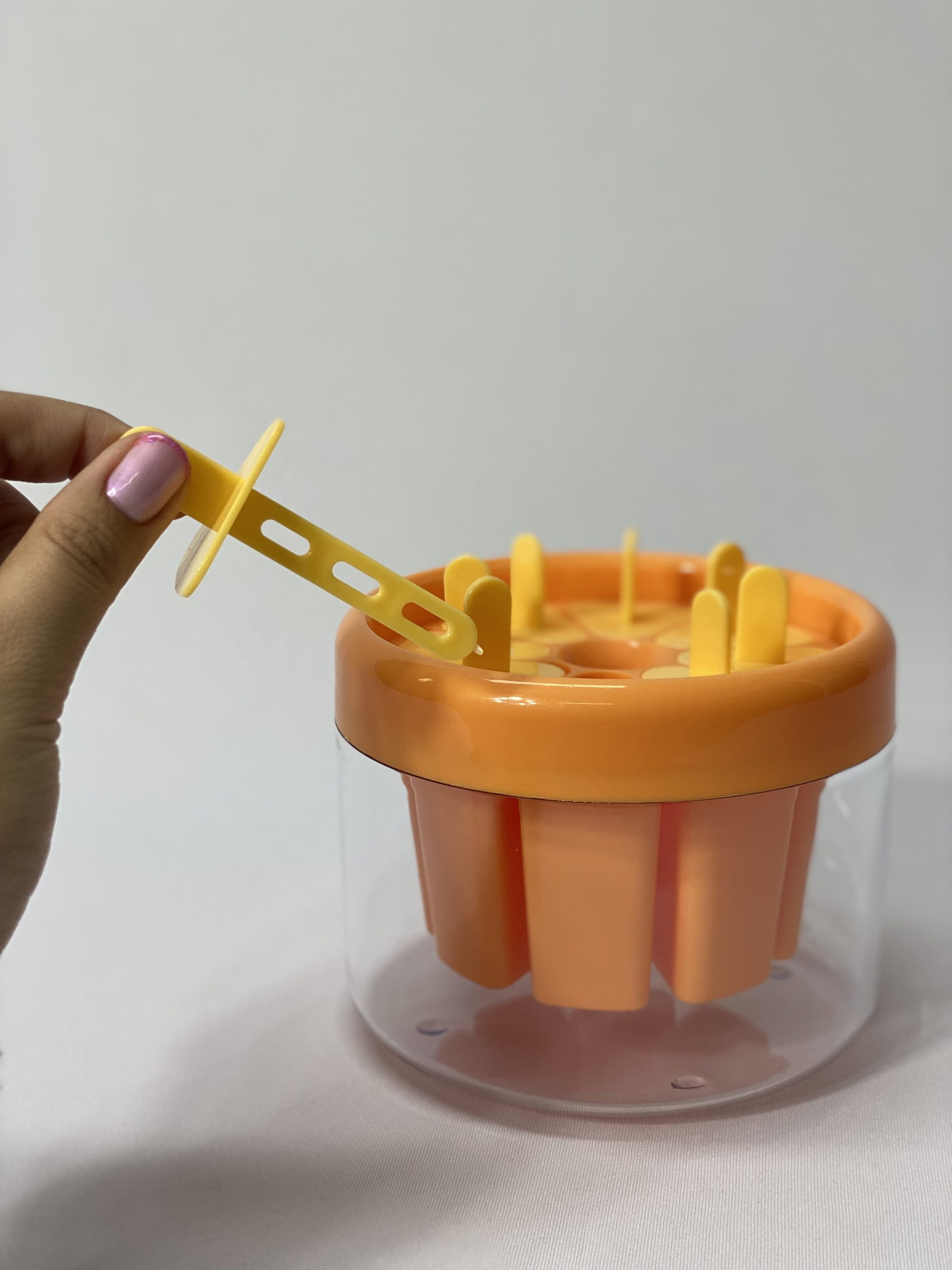 Forma Molde Para Picolé LARANJA ou VERDE - Imagem 3