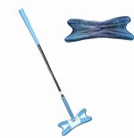 Mop Esfregão MULTIUSO Giratório Lava E Torce - CLEAN TECH AZUL