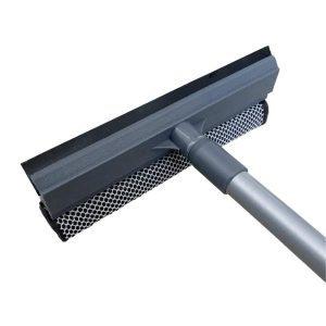 Rodo com Esfregão Limpa Vidros Cabo Retrátil Janelas Sacada CINZA- Clean Tech