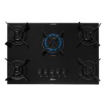 Cooktop a Gás Fischer 5 Bocas Fit Line Trempe Iron 3 Bivolt