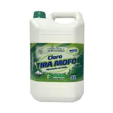 Tira Mofo Cloro para Limpeza Pesada Uso Geral Remoção de Mofo Limo 5lt
