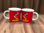 Caneca Retrô Mickey  300 Ml Vermelha